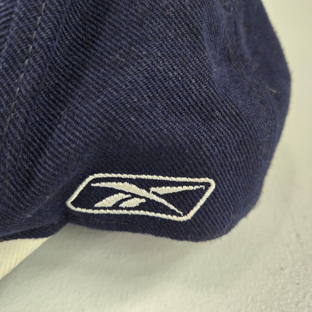 Oakland Raiders Men Hat OS Blue Reebok Strapback Raised Embroidered - Picture 4 of 8
